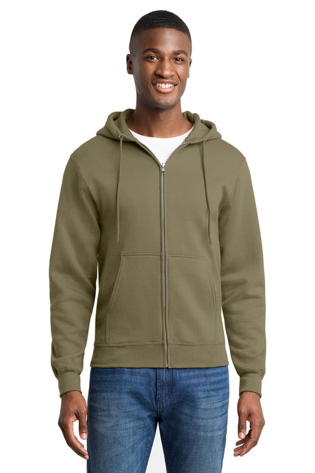 Port & Company PC78ZH Core Fleece Full-Zip Hooded Sweatshirt | Port & Co PC78ZH