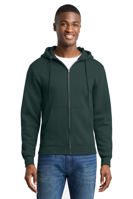 Port & Company PC78ZH Core Fleece Full-Zip Hooded Sweatshirt | Port & Co PC78ZH