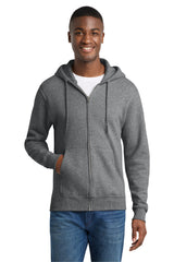 Port & Company PC78ZH Core Fleece Full-Zip Hooded Sweatshirt | Port & Co PC78ZH