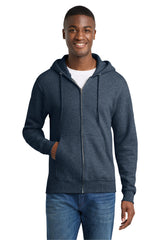 Port & Company PC78ZH Core Fleece Full-Zip Hooded Sweatshirt | Port & Co PC78ZH