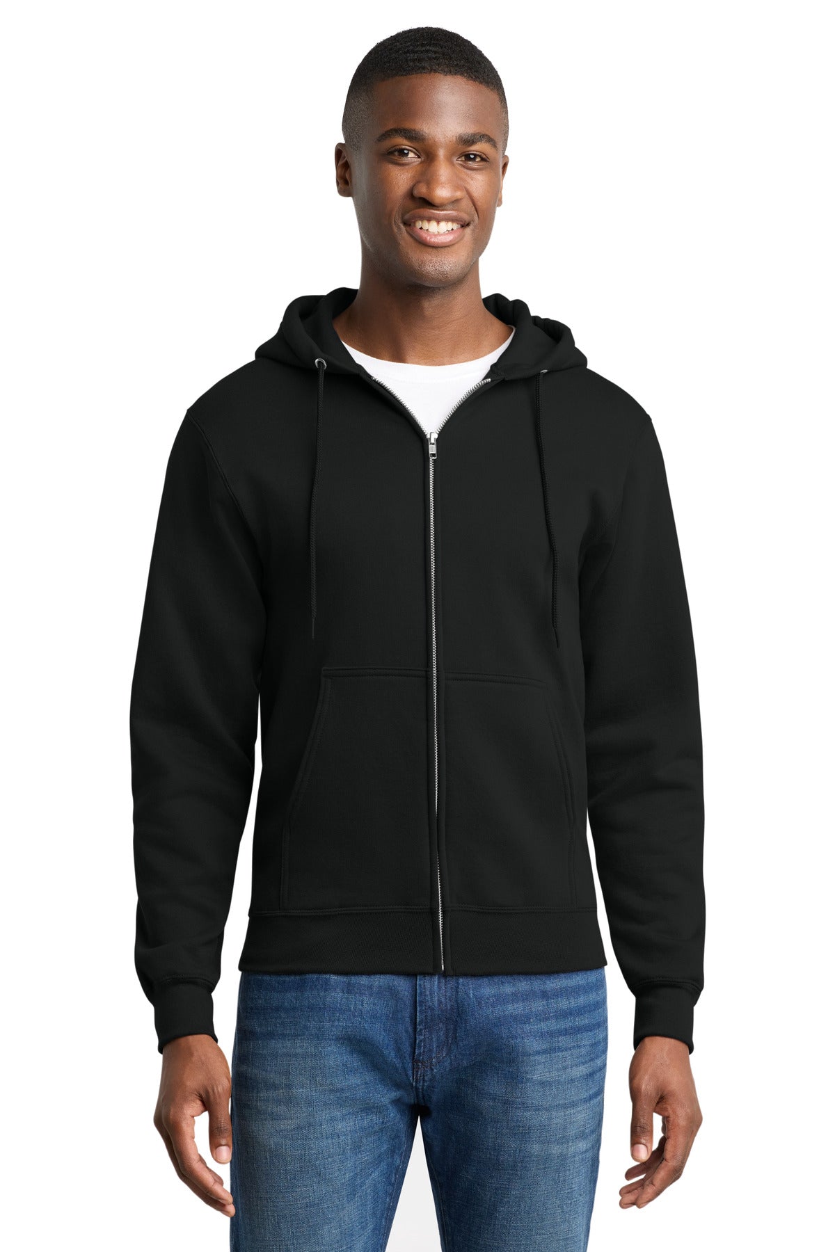 Port & Company PC78ZH Core Fleece Full-Zip Hooded Sweatshirt | Port & Co PC78ZH