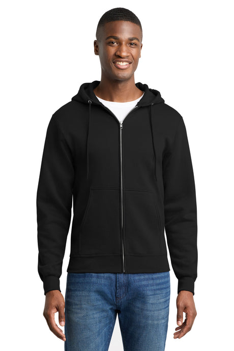 Port & Company PC78ZH Core Fleece Full-Zip Hooded Sweatshirt | Port & Co PC78ZH