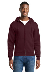Port & Company PC78ZH Core Fleece Full-Zip Hooded Sweatshirt | Port & Co PC78ZH