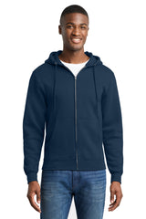 Port & Company PC78ZH Core Fleece Full-Zip Hooded Sweatshirt | Port & Co PC78ZH