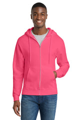 Port & Company PC78ZH Core Fleece Full-Zip Hooded Sweatshirt | Port & Co PC78ZH