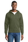 Port & Company PC78ZH Core Fleece Full-Zip Hooded Sweatshirt | Port & Co PC78ZH
