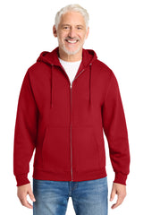 Port & Company PC78ZH Core Fleece Full-Zip Hooded Sweatshirt | Port & Co PC78ZH