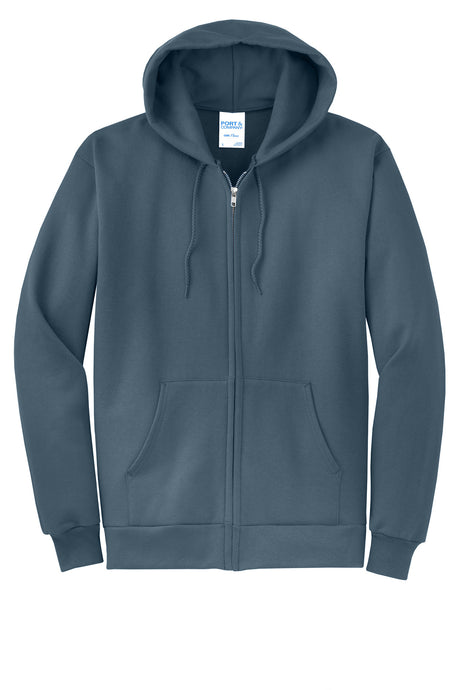 Port & Company PC78ZH Core Fleece Full-Zip Hooded Sweatshirt | Port & Co PC78ZH