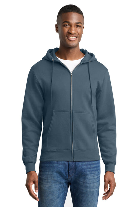Port & Company PC78ZH Core Fleece Full-Zip Hooded Sweatshirt | Port & Co PC78ZH