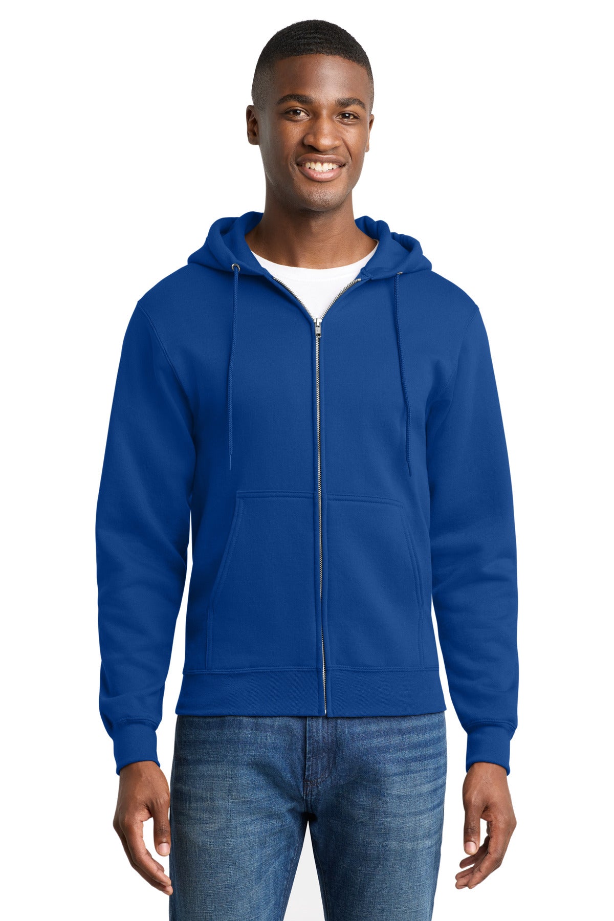 Port & Company PC78ZH Core Fleece Full-Zip Hooded Sweatshirt | Port & Co PC78ZH