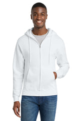 Port & Company PC78ZH Core Fleece Full-Zip Hooded Sweatshirt | Port & Co PC78ZH