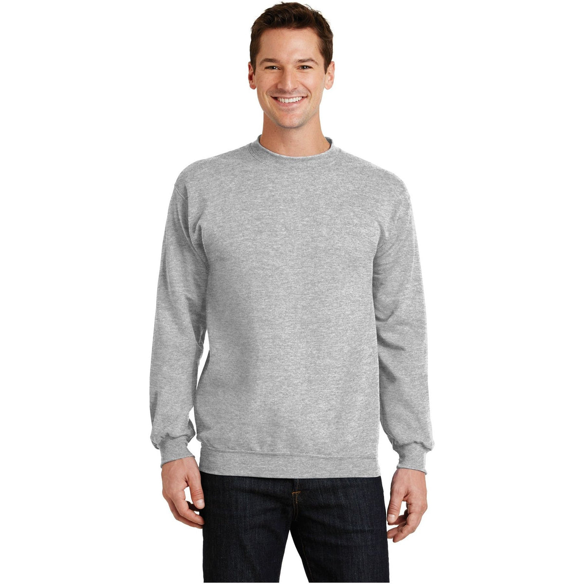 Port & Company ® - Core Fleece Crewneck Sweatshirt. PC78 - Ash - Port & Company PC78 Sweatshirts/Fleece Port & Company Ash S