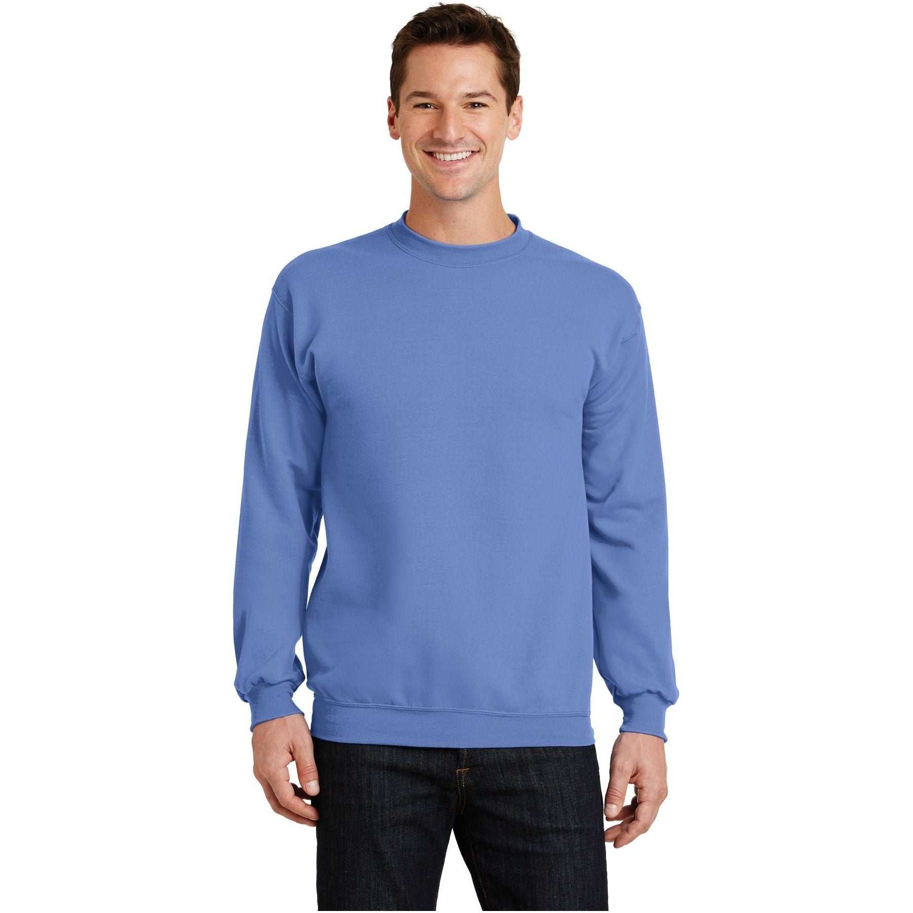 Port & Company ® - Core Fleece Crewneck Sweatshirt. PC78 - Carolina Blue - Port & Company PC78 Sweatshirts/Fleece Port & Company Carolina Blue S