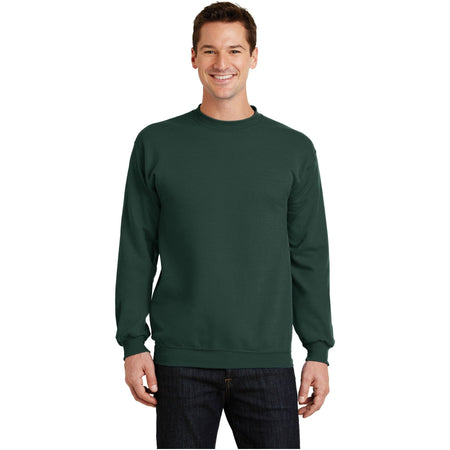 Port & Company ® - Core Fleece Crewneck Sweatshirt. PC78 - Dark Green - Port & Company PC78 Sweatshirts/Fleece Port & Company Dark Green S