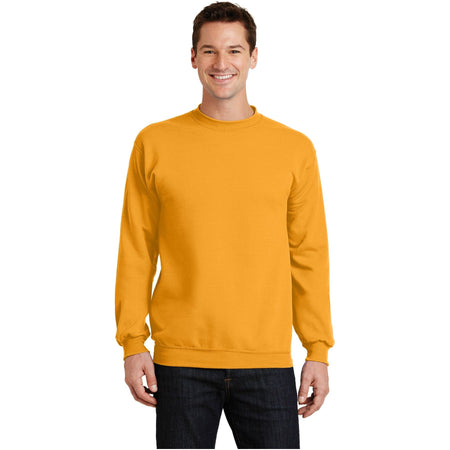 Port & Company ® - Core Fleece Crewneck Sweatshirt. PC78 - Gold - Port & Company PC78 Sweatshirts/Fleece Port & Company Gold S