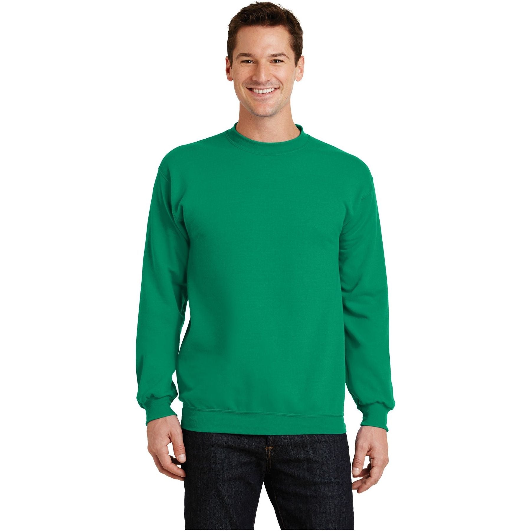 Port & Company ® - Core Fleece Crewneck Sweatshirt. PC78 - Kelly - Port & Company PC78 Sweatshirts/Fleece Port & Company Kelly S