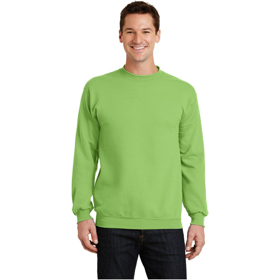 Port & Company ® - Core Fleece Crewneck Sweatshirt. PC78 - Lime - Port & Company PC78 Sweatshirts/Fleece Port & Company Lime S