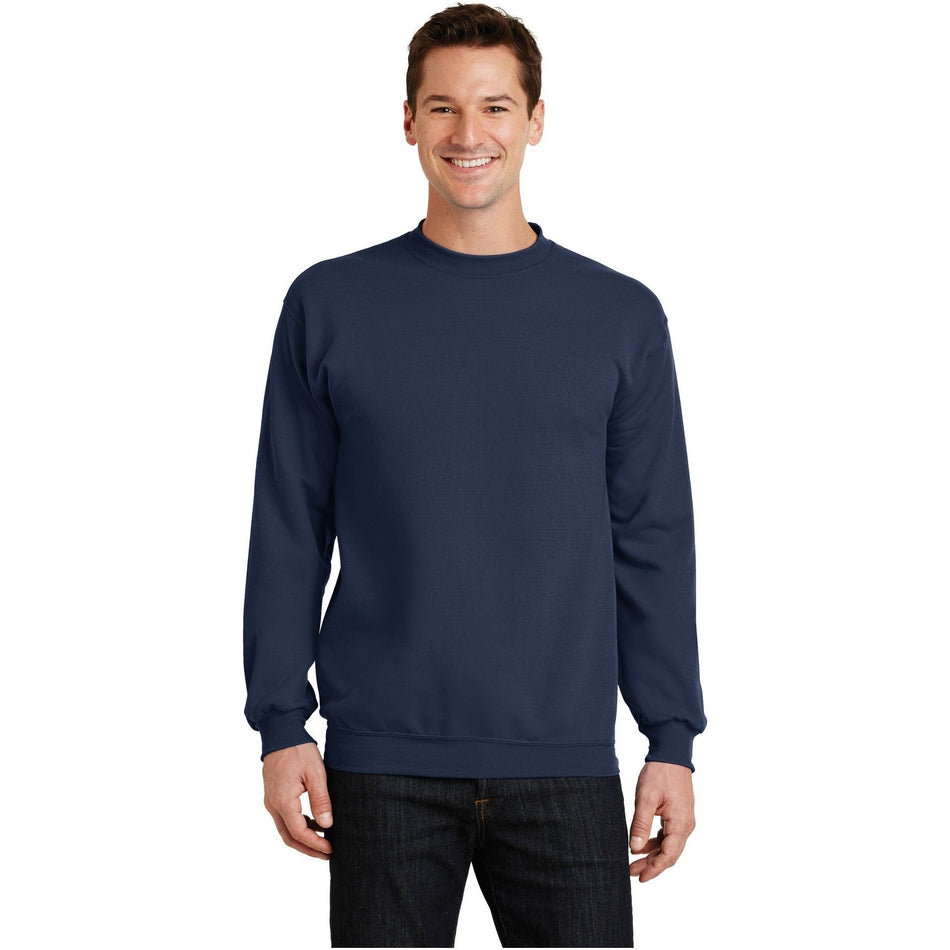 Port & Company ® - Core Fleece Crewneck Sweatshirt. PC78 - Navy - Port & Company PC78 Sweatshirts/Fleece Port & Company Navy S