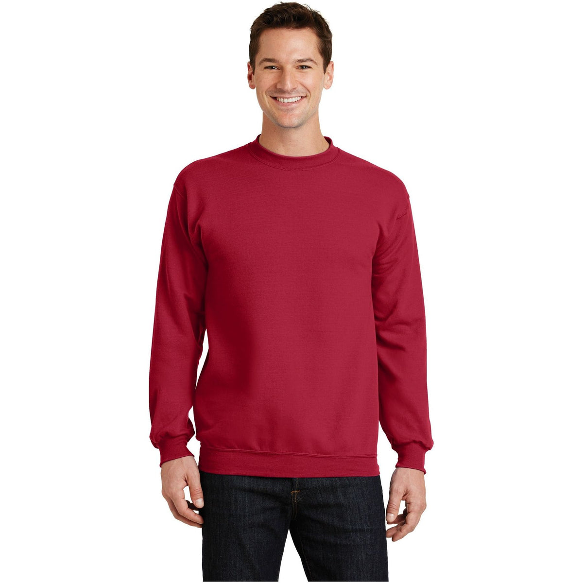 Port & Company ® - Core Fleece Crewneck Sweatshirt. PC78 - Red - Port & Company PC78 Sweatshirts/Fleece Port & Company Red S