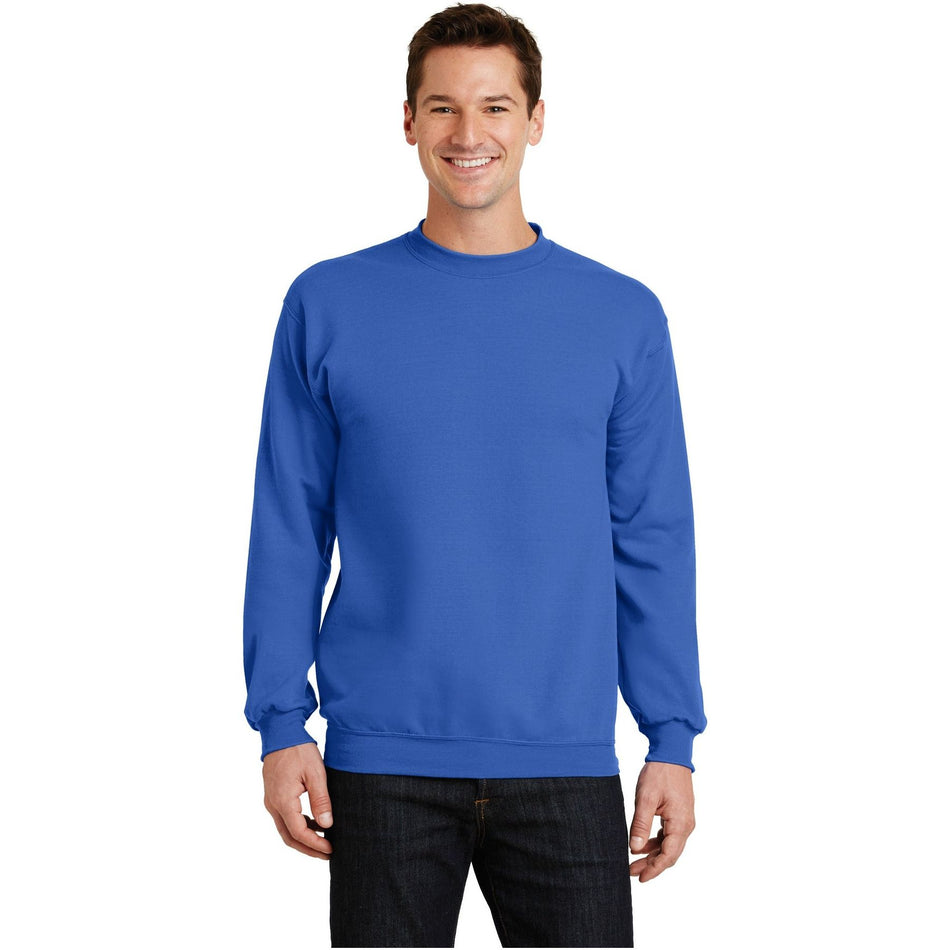 Port & Company ® - Core Fleece Crewneck Sweatshirt. PC78 - Royal - Port & Company PC78 Sweatshirts/Fleece Port & Company Royal S