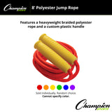 Champion Sports 8 FT POLYESTER JUMP ROPE
