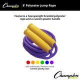 Champion Sports 8 FT POLYESTER JUMP ROPE