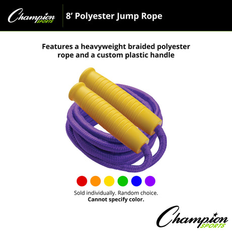 Champion Sports 8 FT POLYESTER JUMP ROPE