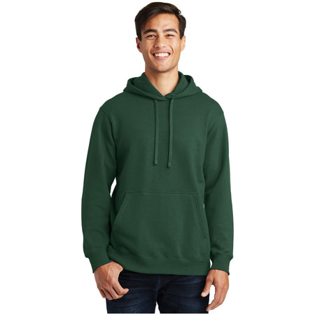 Port & Company ® Fan Favorite Fleece Pullover Hooded Sweatshirt. PC850H - Forest Green - Port & Company PC850H Sweatshirts/Fleece Port & Company Forest Green XS