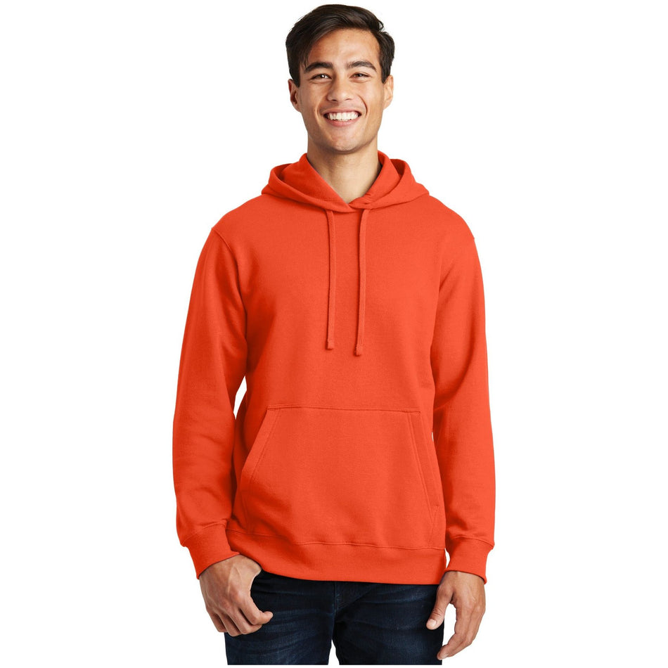 Port & Company ® Fan Favorite Fleece Pullover Hooded Sweatshirt. PC850H - Orange - Port & Company PC850H Sweatshirts/Fleece Port & Company Orange XS