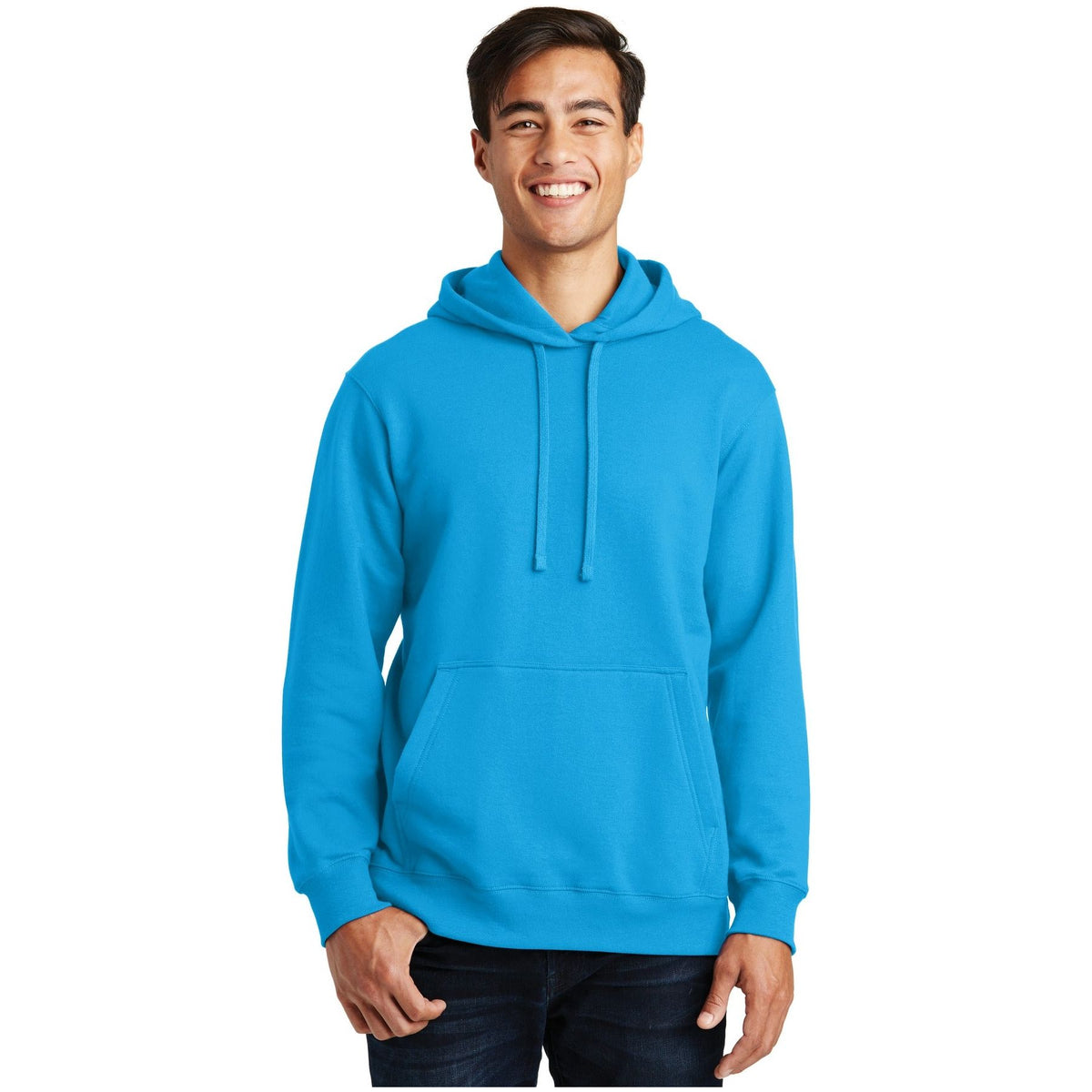 Port & Company ® Fan Favorite Fleece Pullover Hooded Sweatshirt. PC850H - Sapphire - Port & Company PC850H Sweatshirts/Fleece Port & Company Sapphire XS