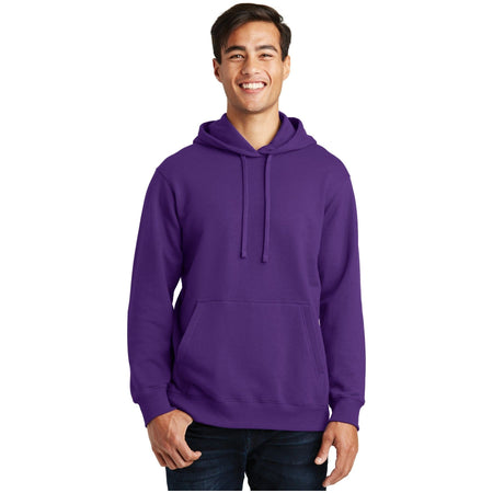 Port & Company ® Fan Favorite Fleece Pullover Hooded Sweatshirt. PC850H - Team Purple - Port & Company PC850H Sweatshirts/Fleece Port & Company Team Purple XS