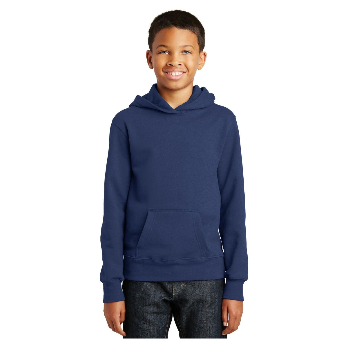 Port & Company ® Youth Fan Favorite Fleece Pullover Hooded Sweatshirt. PC850YH - Port & Company PC850YH Sweatshirts/Fleece Port & Company Team Navy XS