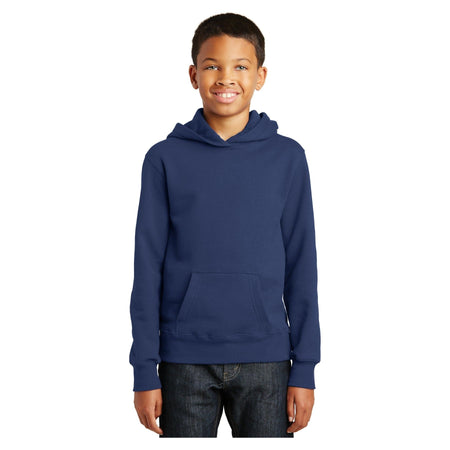 Port & Company ® Youth Fan Favorite Fleece Pullover Hooded Sweatshirt. PC850YH - Port & Company PC850YH Sweatshirts/Fleece Port & Company Team Navy XS