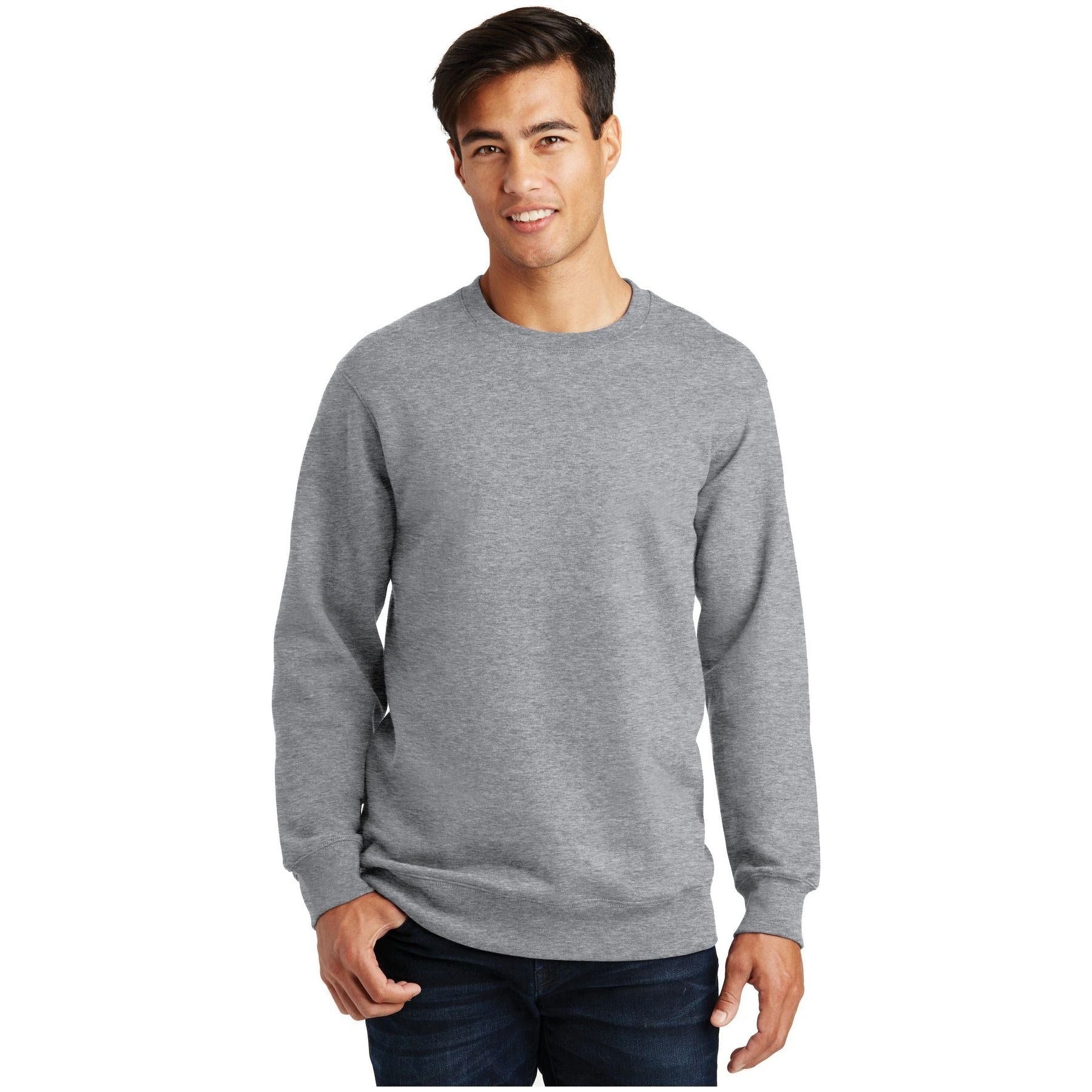 Port & Company ® Fan Favorite Fleece Crewneck Sweatshirt. PC850 - Port & Company PC850 Sweatshirts/Fleece Port & Company Athletic Heather XS