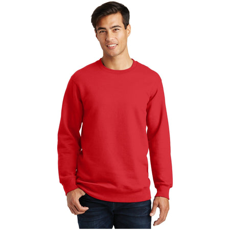 Port & Company ® Fan Favorite Fleece Crewneck Sweatshirt. PC850 - Port & Company PC850 Sweatshirts/Fleece Port & Company Bright Red XS