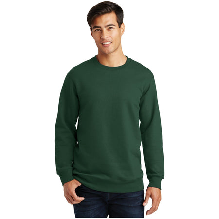 Port & Company ® Fan Favorite Fleece Crewneck Sweatshirt. PC850 - Port & Company PC850 Sweatshirts/Fleece Port & Company Forest Green XS