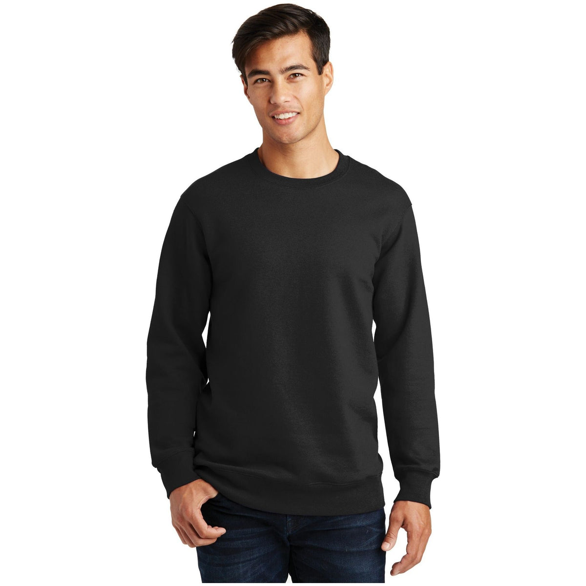 Port & Company ® Fan Favorite Fleece Crewneck Sweatshirt. PC850 - Port & Company PC850 Sweatshirts/Fleece Port & Company Jet Black XS