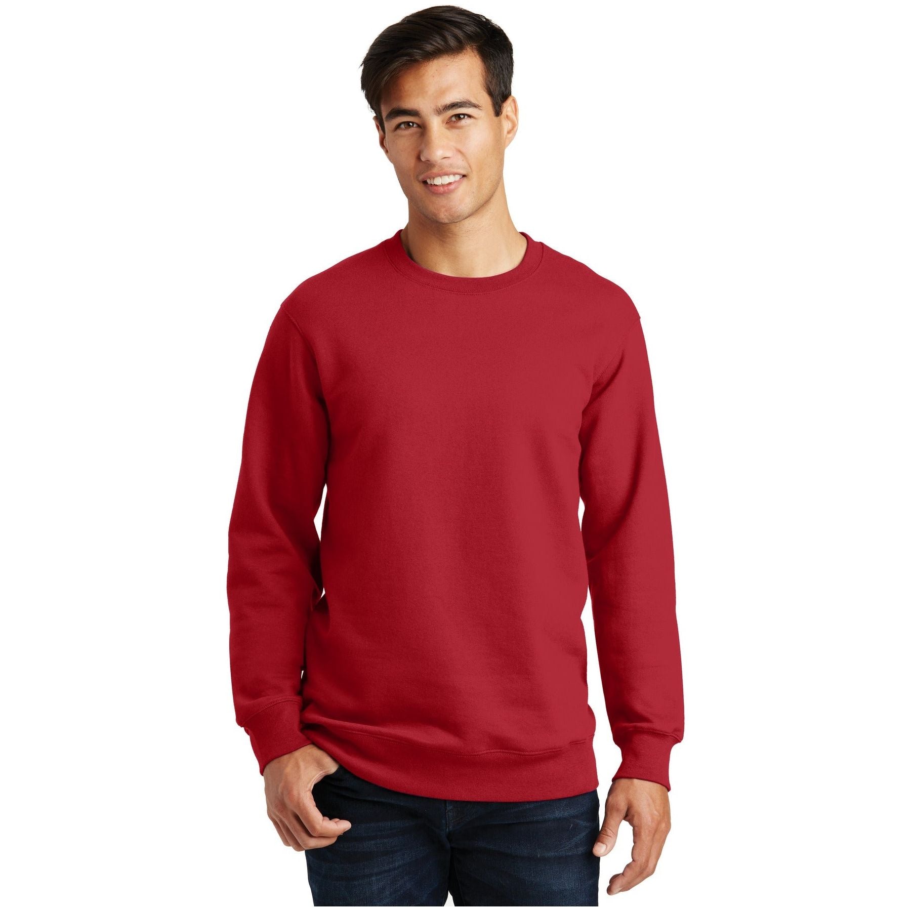 Port & Company ® Fan Favorite Fleece Crewneck Sweatshirt. PC850 - Port & Company PC850 Sweatshirts/Fleece Port & Company Team Cardinal XS