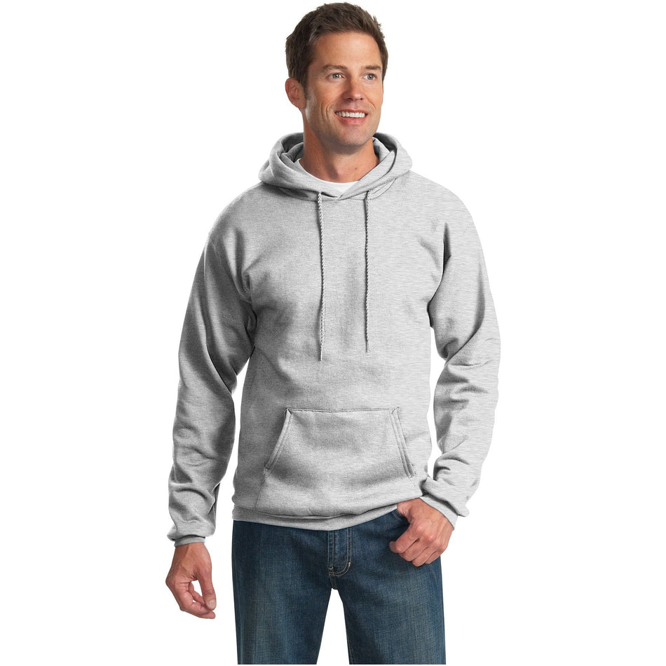 Port & Company ® Tall Essential Fleece Pullover Hooded Sweatshirt. PC90HT - Port & Company PC90HT Sweatshirts/Fleece Port & Company Ash LT