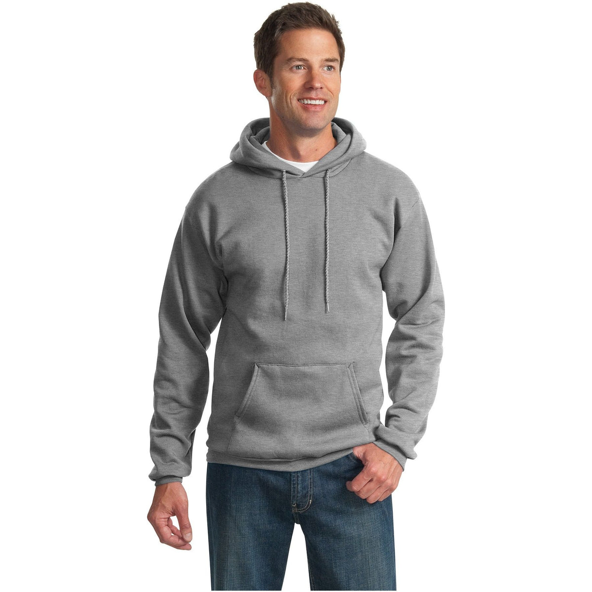 Port & Company ® Essential Fleece Pullover Hooded Sweatshirt. PC90H - Athletic Heather - Port & Company PC90H Sweatshirts/Fleece Port & Company Athletic Heather S