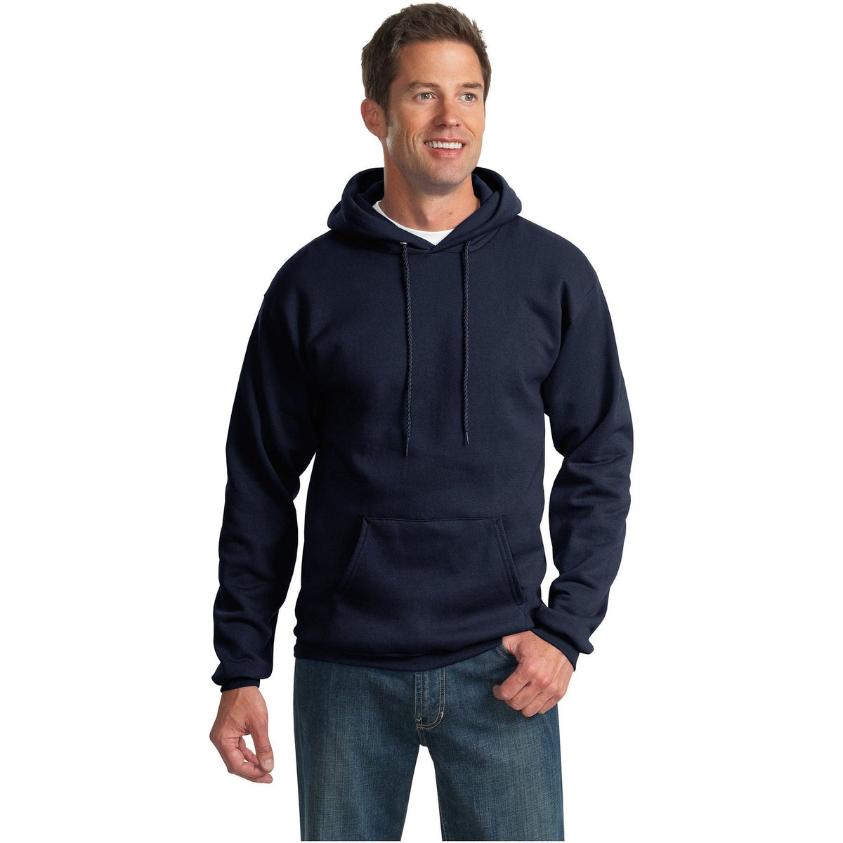 Port & Company ® Tall Essential Fleece Pullover Hooded Sweatshirt. PC90HT - Port & Company PC90HT Sweatshirts/Fleece Port & Company Navy LT