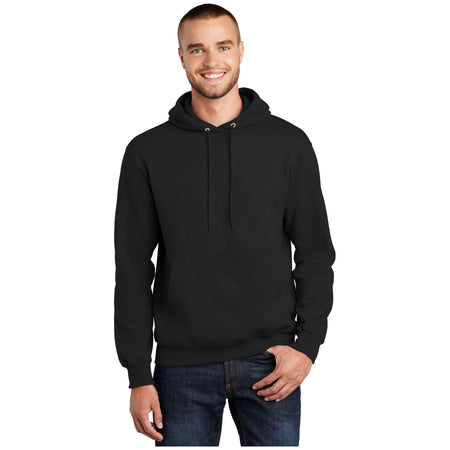 Port & Company ® Tall Essential Fleece Pullover Hooded Sweatshirt. PC90HT - Port & Company PC90HT Sweatshirts/Fleece Port & Company Jet Black LT