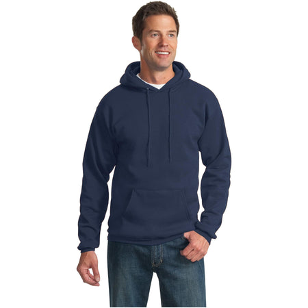 Port & Company ® Essential Fleece Pullover Hooded Sweatshirt. PC90H - Navy - Port & Company PC90H Sweatshirts/Fleece Port & Company Navy S