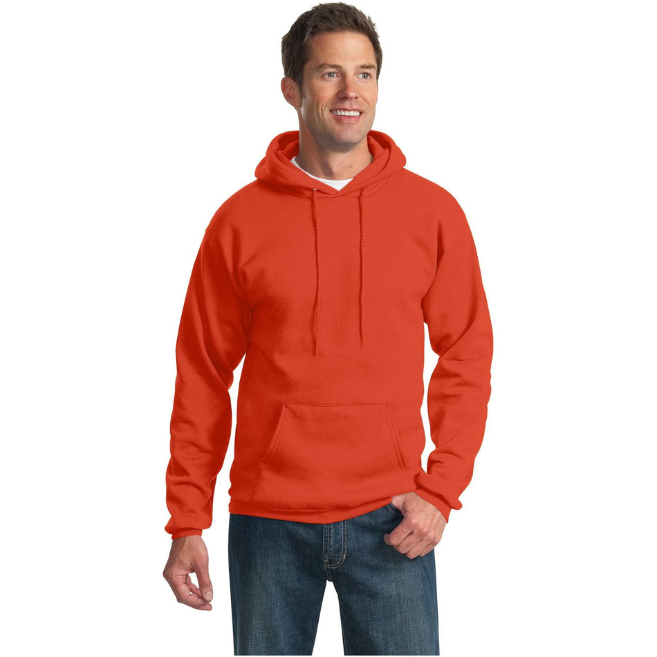 Port & Company ® Essential Fleece Pullover Hooded Sweatshirt. PC90H - Orange - Port & Company PC90H Sweatshirts/Fleece Port & Company Orange S