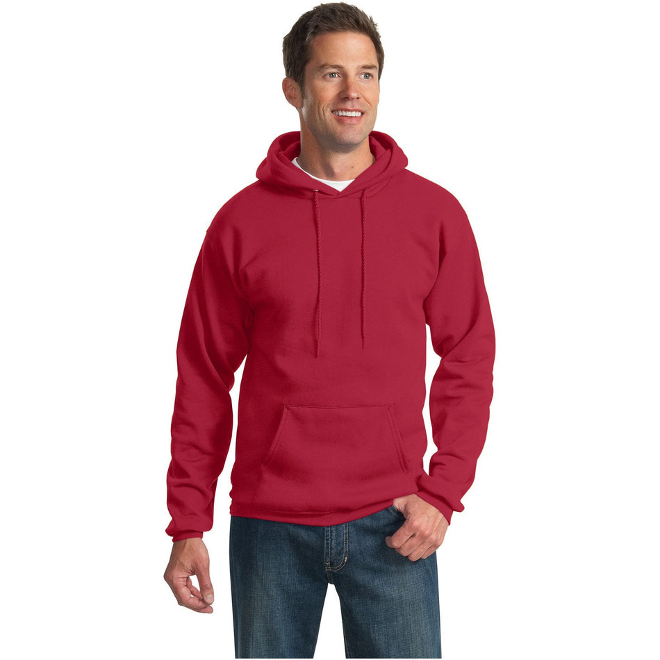 Port & Company ® Essential Fleece Pullover Hooded Sweatshirt. PC90H - Red - Port & Company PC90H Sweatshirts/Fleece Port & Company Red S