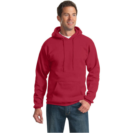 Port & Company ® Tall Essential Fleece Pullover Hooded Sweatshirt. PC90HT - Port & Company PC90HT Sweatshirts/Fleece Port & Company Red LT