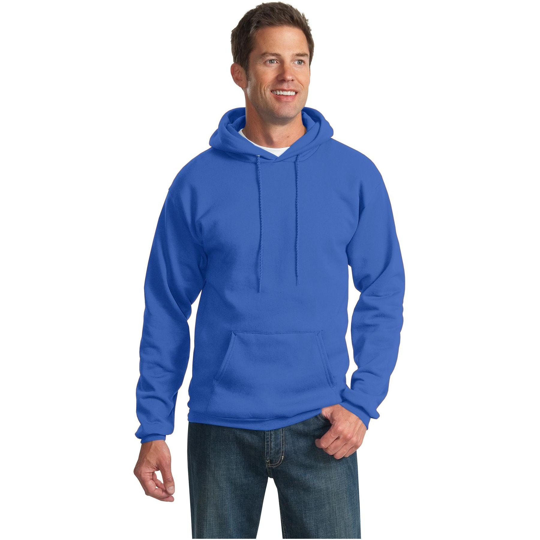 Port & Company ® Essential Fleece Pullover Hooded Sweatshirt. PC90H - Royal - Port & Company PC90H Sweatshirts/Fleece Port & Company Royal S