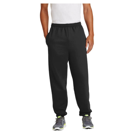 Port & Company ® - Essential Fleece Sweatpant with Pockets. PC90P - Port & Company PC90P Bottoms Port & Company Jet Black XS