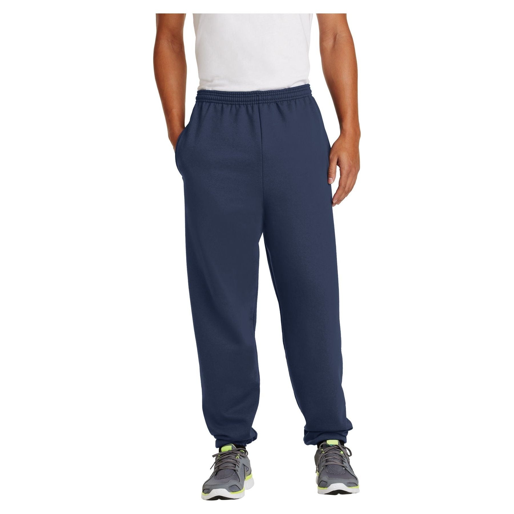 Port & Company ® - Essential Fleece Sweatpant with Pockets. PC90P - Port & Company PC90P Bottoms Port & Company Navy XS