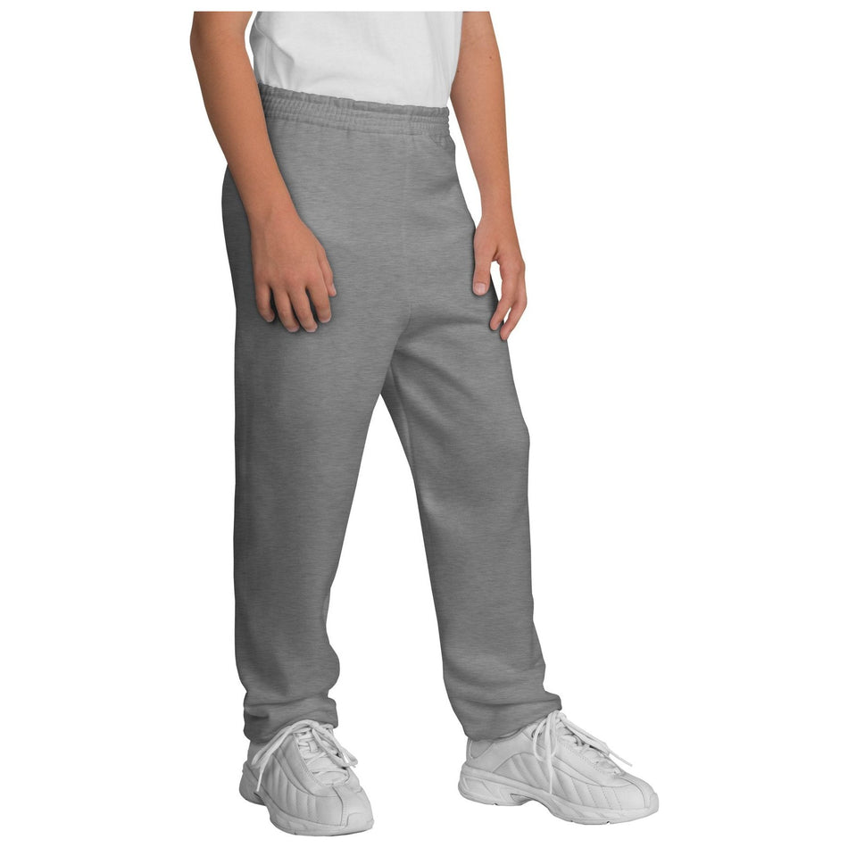 Port & Company ® - Youth Core Fleece Sweatpant. PC90YP - Port & Company PC90YP Bottoms Port & Company Athletic Heather XS